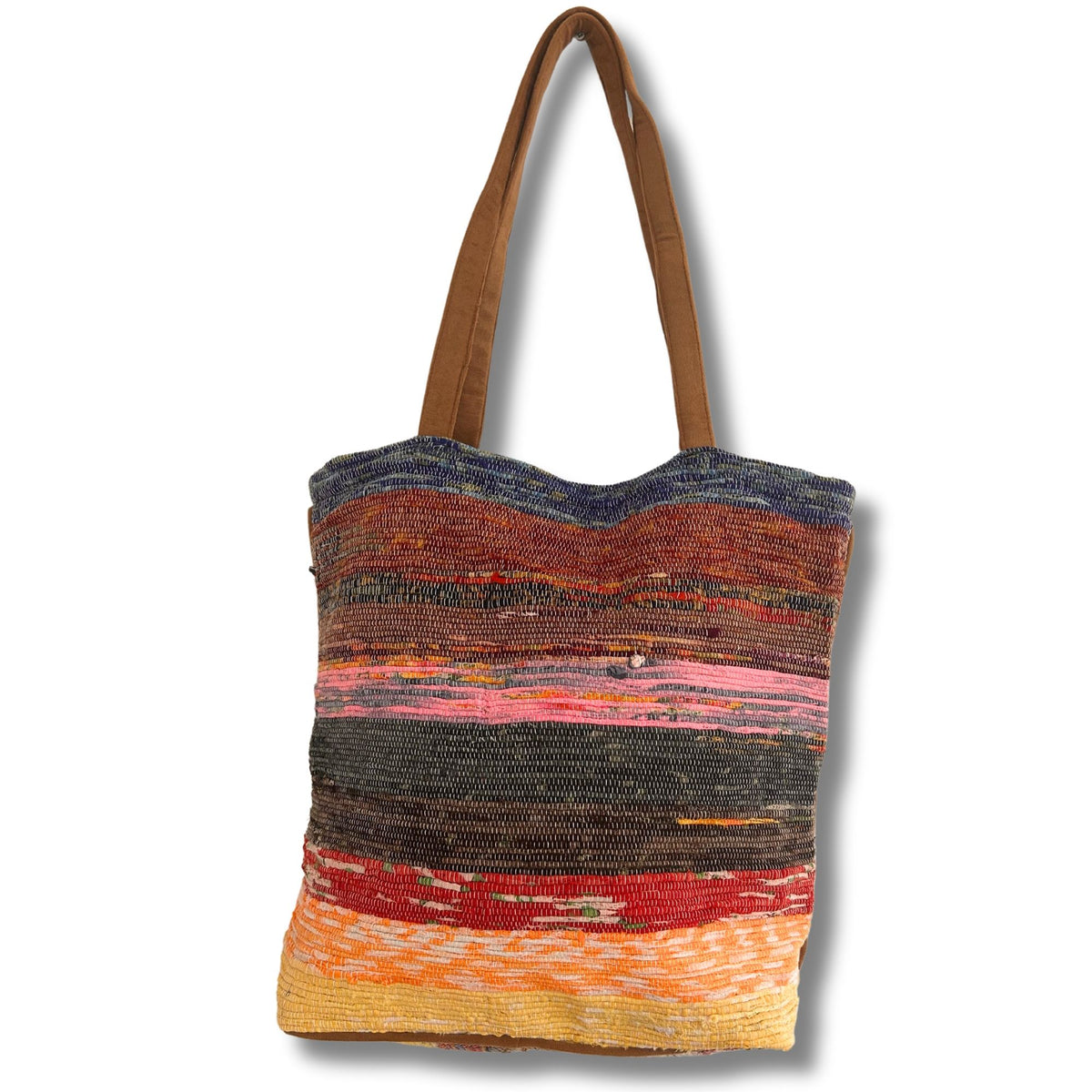 Recycling-Teppichtasche groß – Lavendeltöne