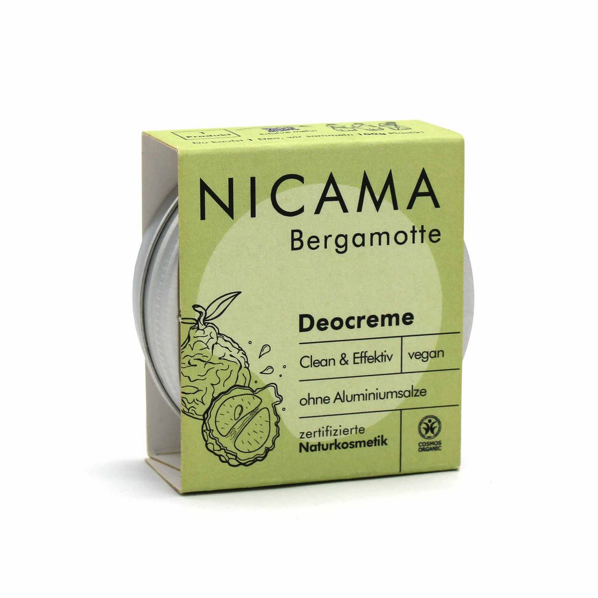 Deocreme - Bergamotte (mit Natron) - 45 g | NICAMA