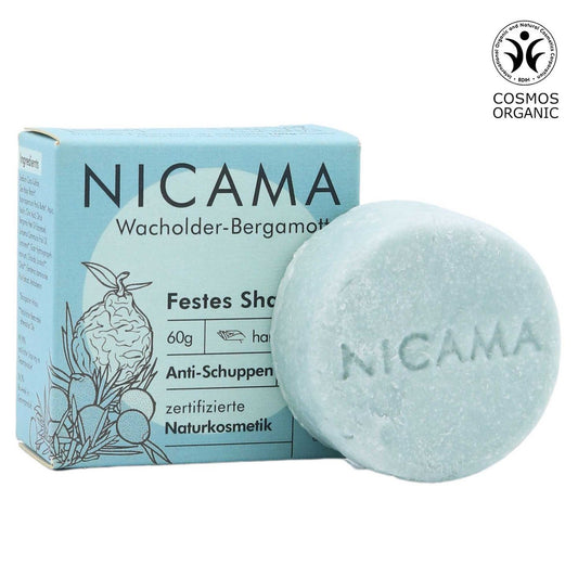 Festes Shampoo - Wacholder-Bergamotte (Bio) - 60 g | NICAMA
