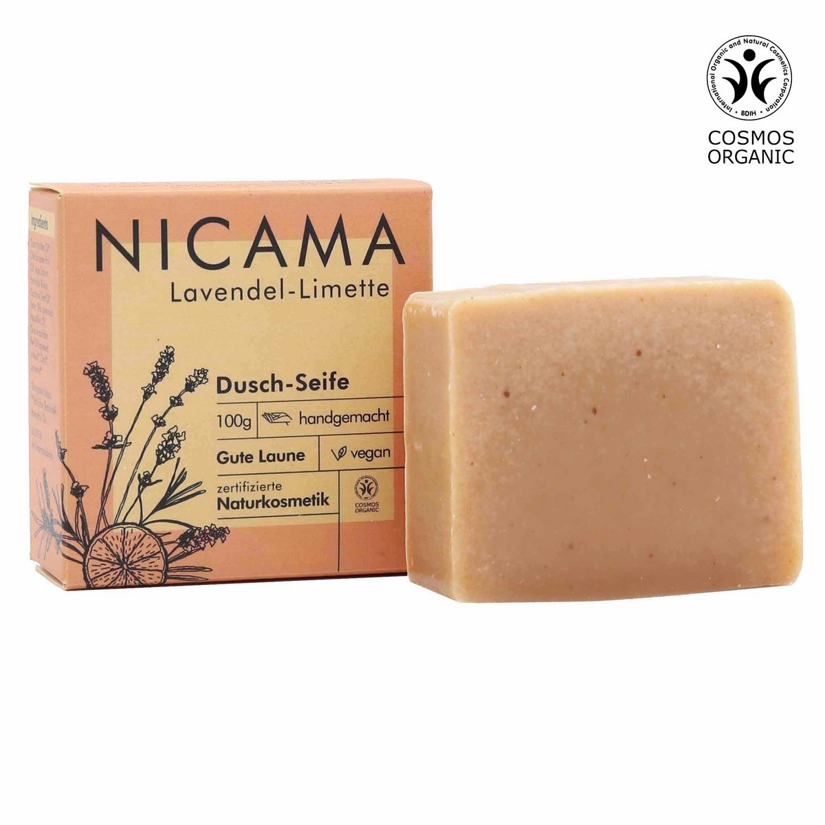 Duschseife - Lavendel-Limette - 100 g | NICAMA