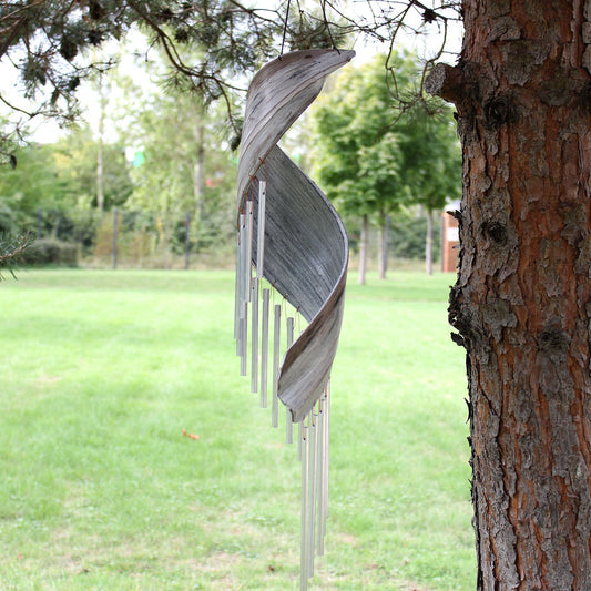 Windspiel aus Kokosblatt – Whitewash