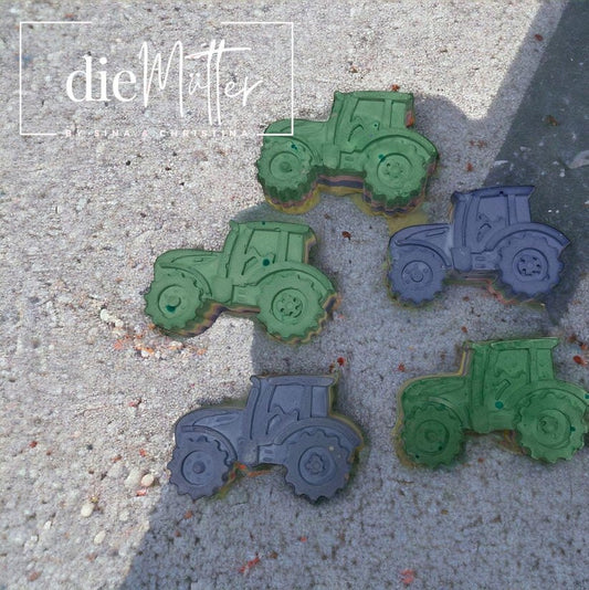 Bunte REGENBOGEN Straßenmalkreide Traktor- Automotiv 6er Set
