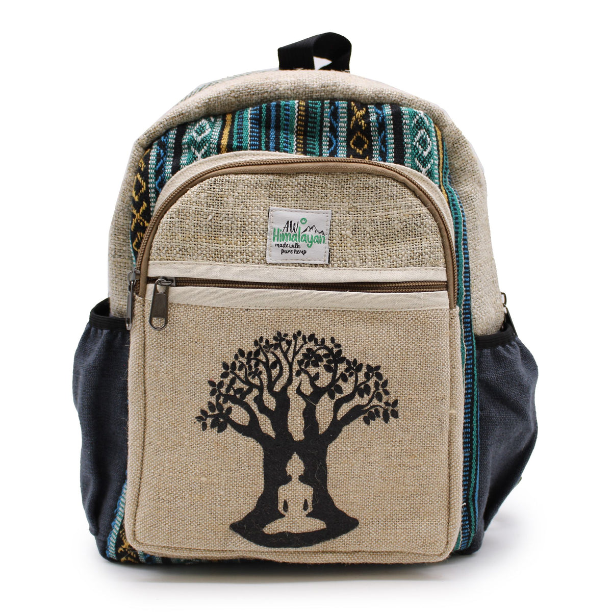 Hanf-Rucksack klein – Bodhi-Baum