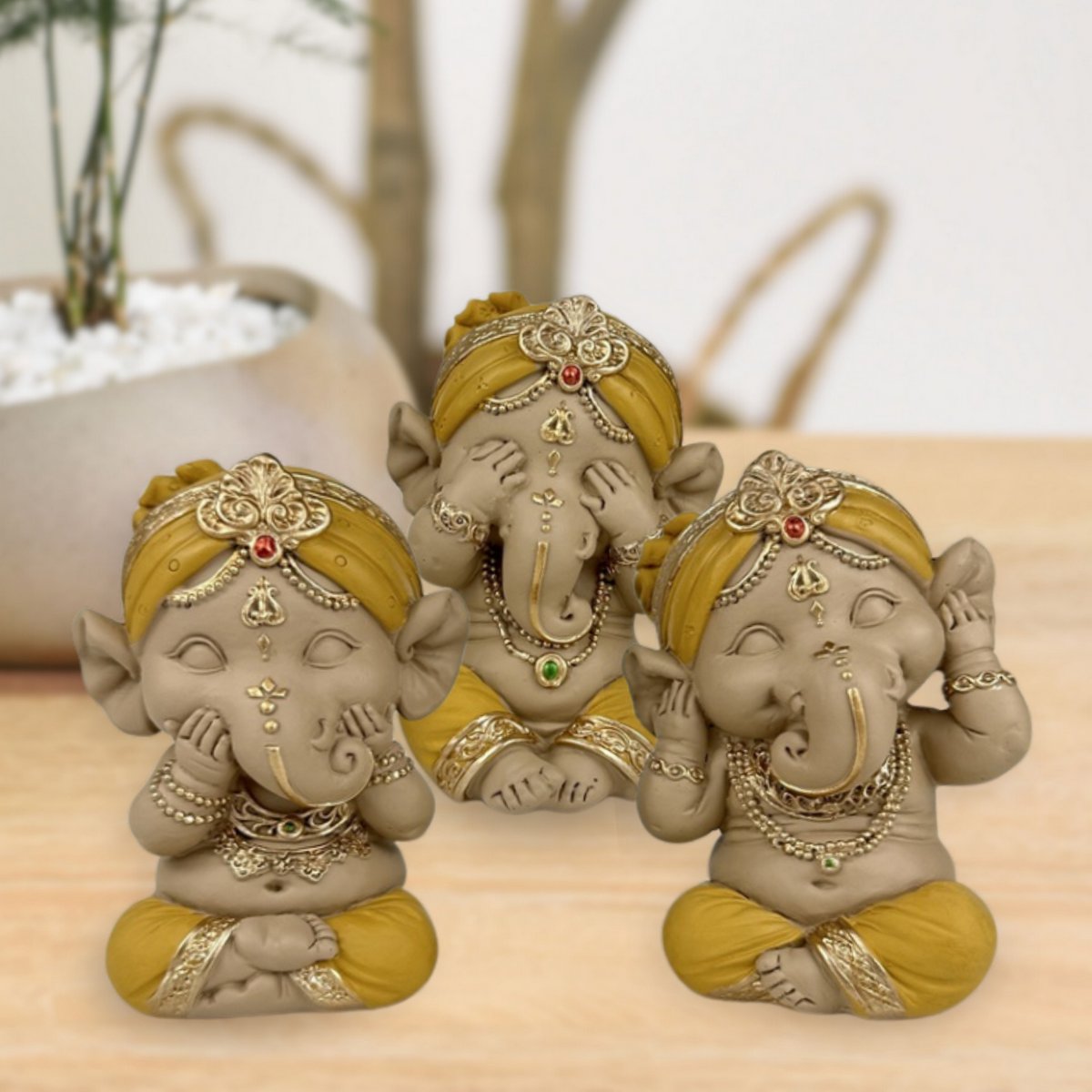 Drei lachende Baby-Buddhas