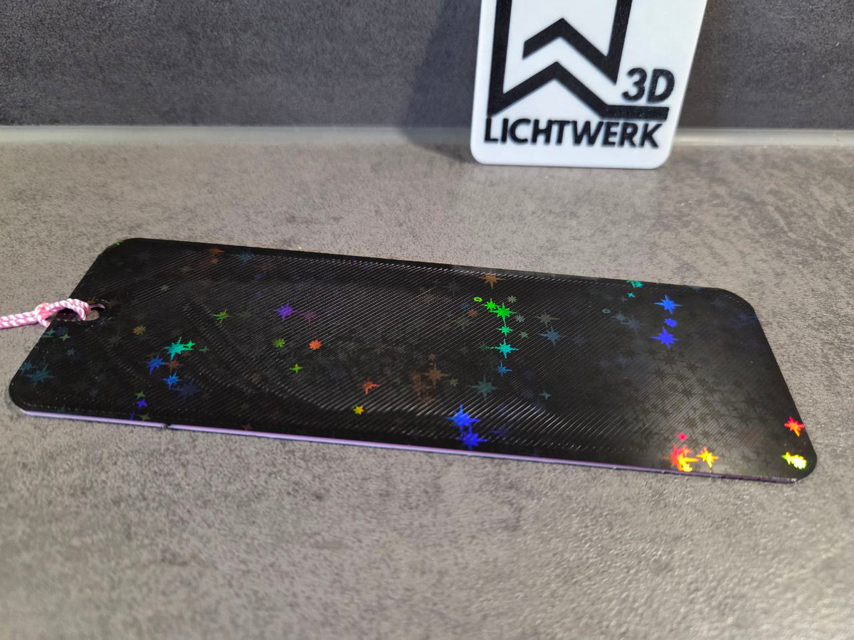 3D-gedrucktes Lesezeichen „Schulkind 2026“ – moderner Graffiti-Style