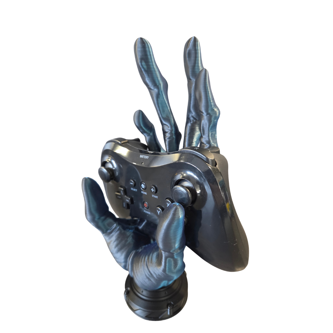 Alienhand Controller Halter – 3D-gedruckt mit 6 Fingern & schimmerndem Farbwechsel-Effekt