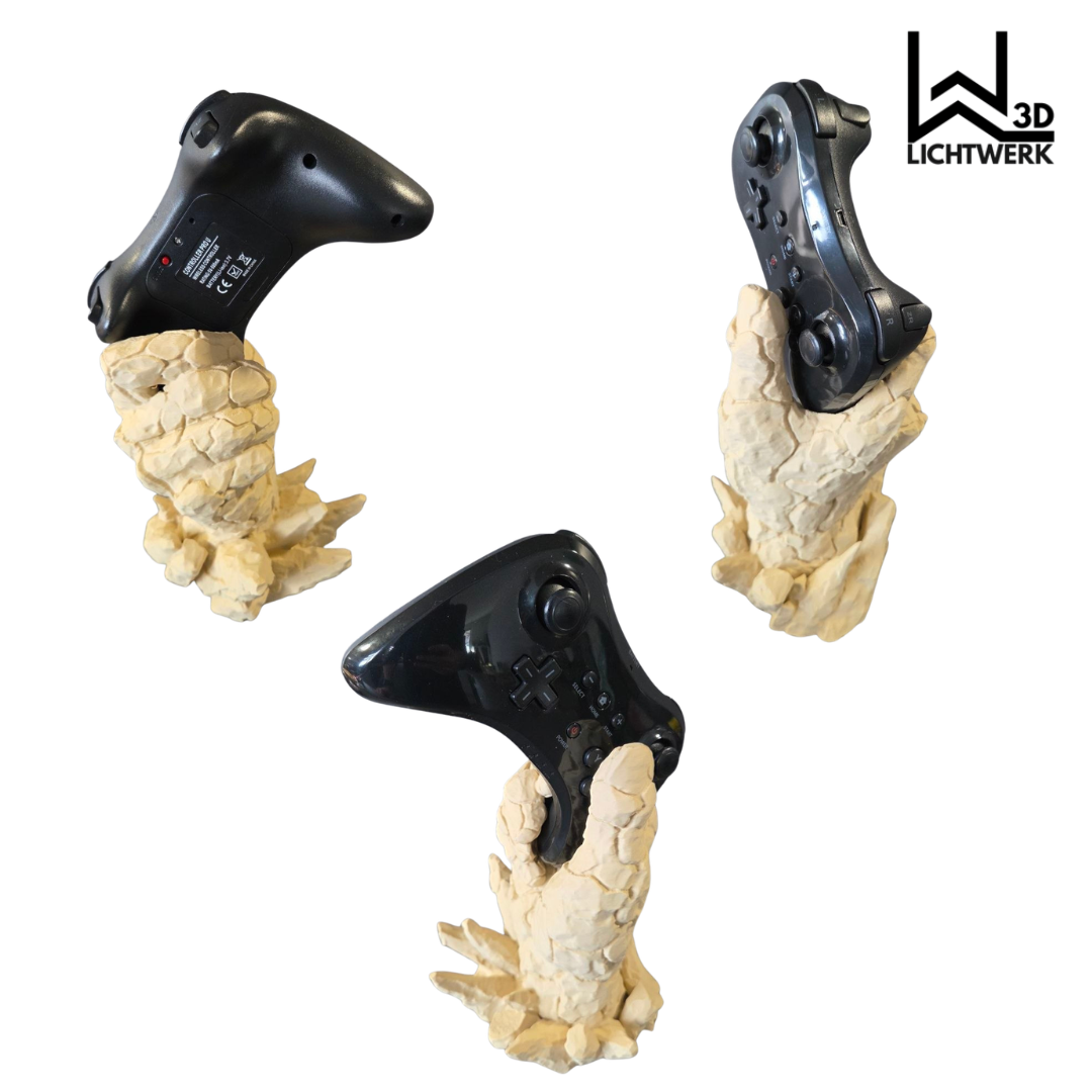 „Rock Solid“ Controller Halter – massives Stein-Design für dein Gaming-Setup