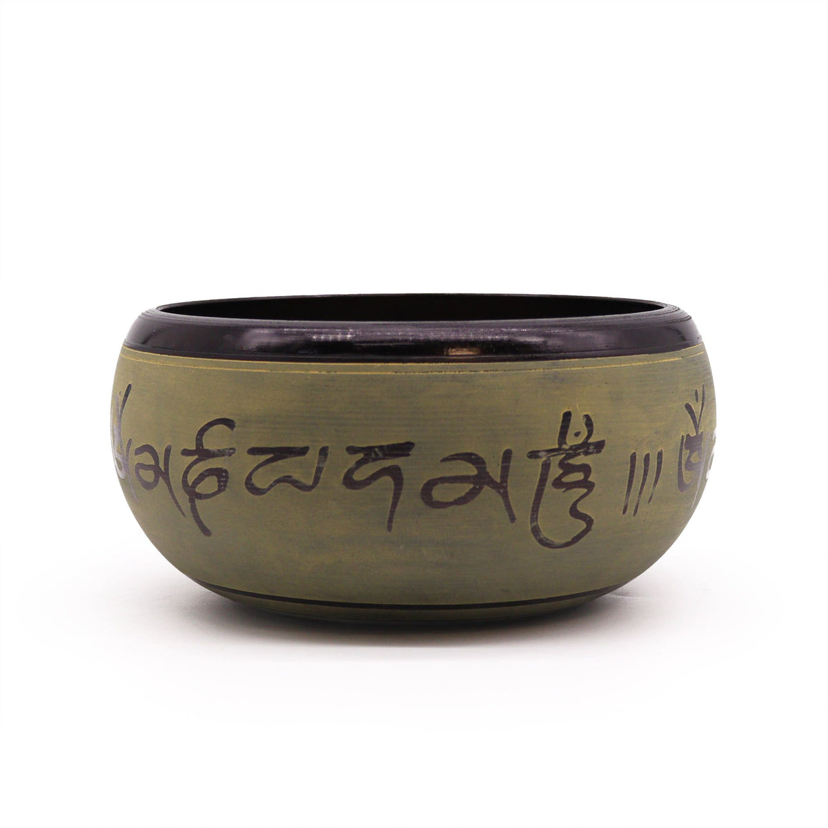 Klangschale – Erdpulver Mantra fünf Buddhas – 16 cm