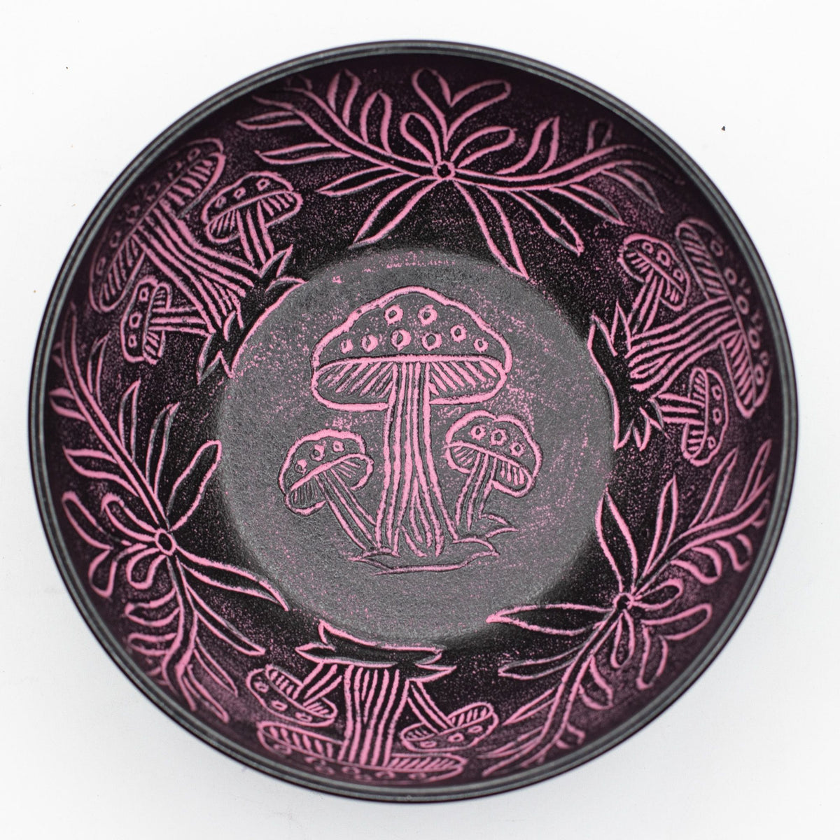 Klangschale – Pilz Aluminium rosa – 20 cm