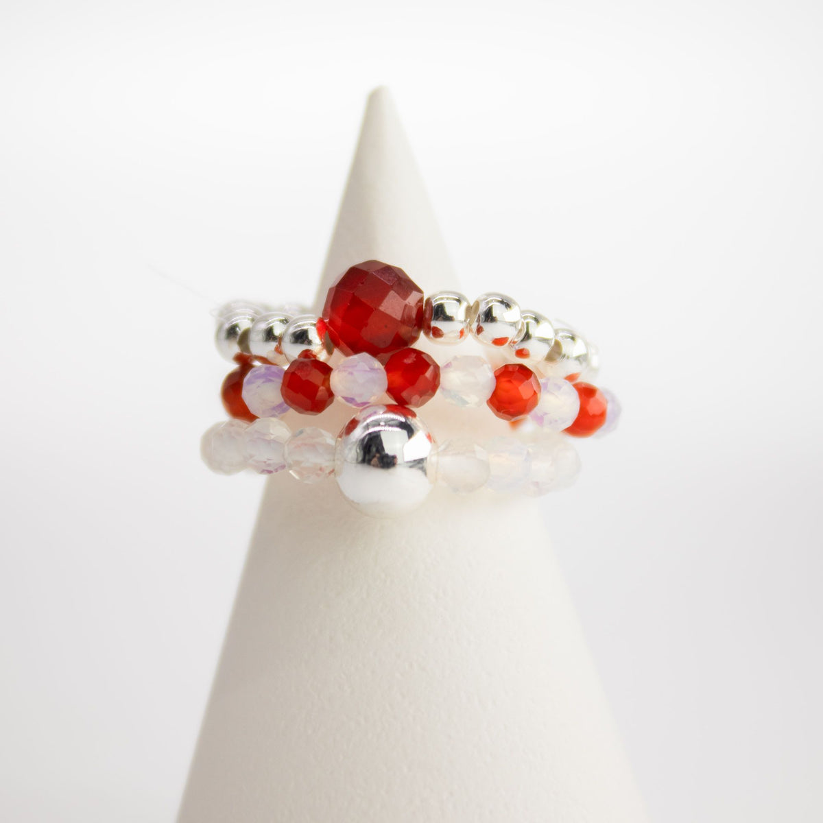 Ring-Set – Edelstein Nymph Spirit – Blood Moon