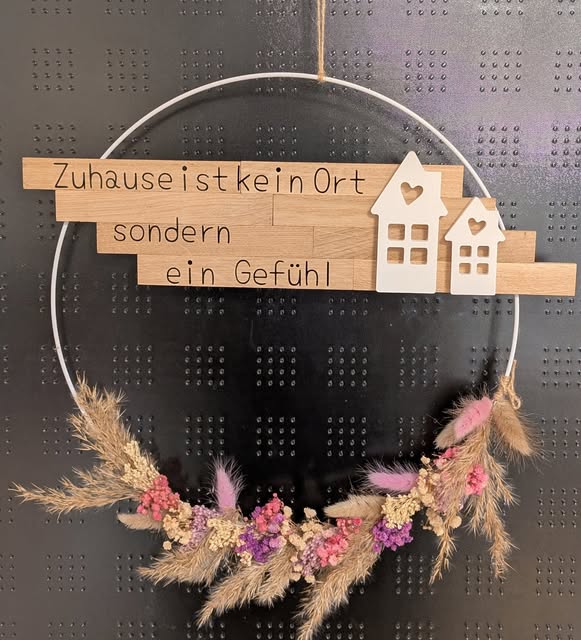 Kranz in Rosé