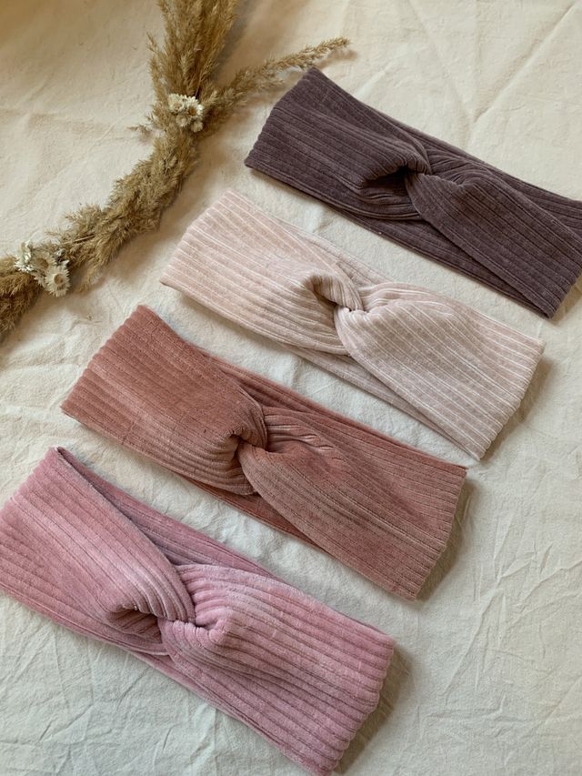 Stirnbänder in Rosé