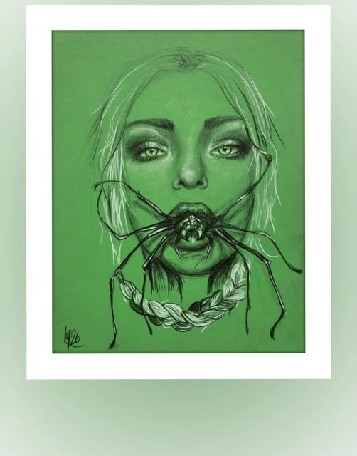 Illustration in Grün