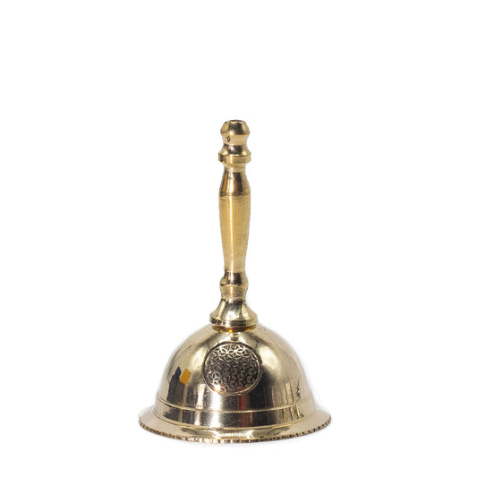 Altarglocke – Messing Blume des Lebens – 7 cm