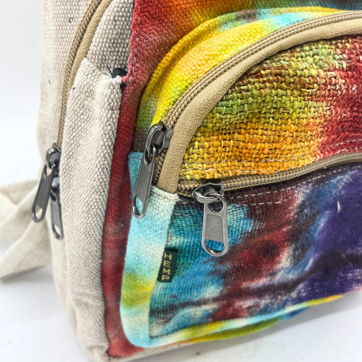 Sling-Umhängetasche – Hanf Batik