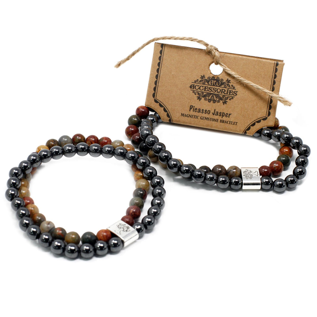 Armband – Magnet-Edelstein Picasso-Jaspis
