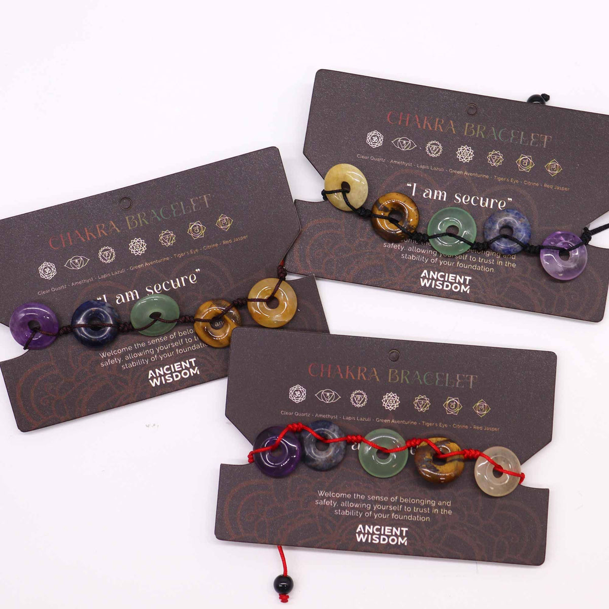 Armband – Chakra Schnur große Donuts
