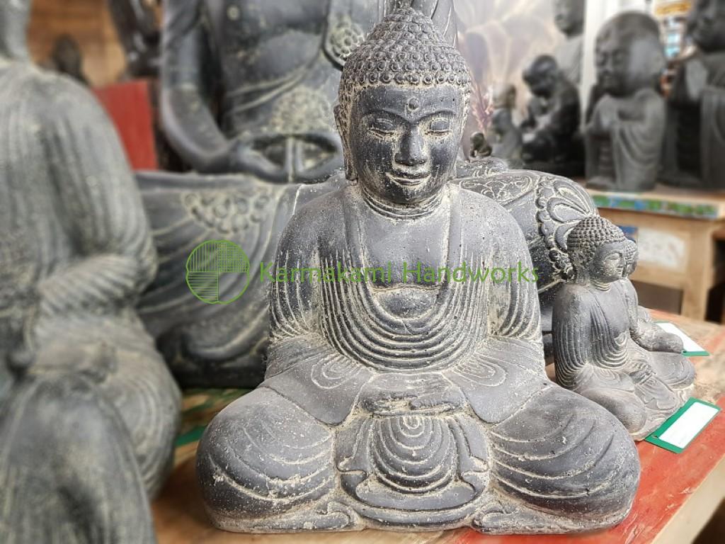 Buddha Japan sitzend – Steinguss – 40 cm