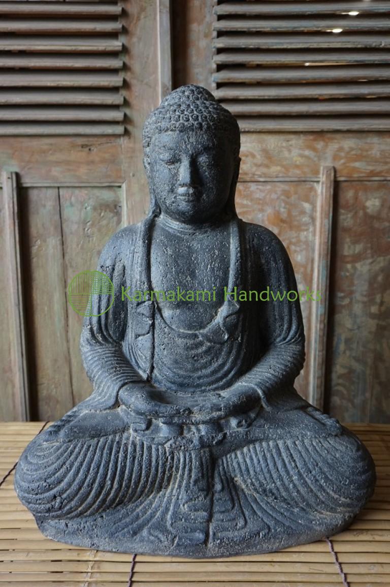 Buddha Japan sitzend – Steinguss – 58 cm