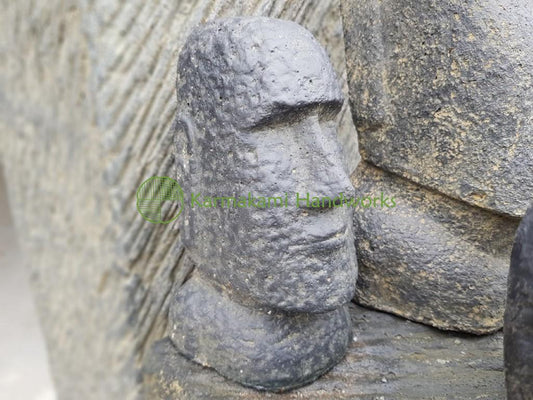 Moai-Büste – Steinguss – 20 cm