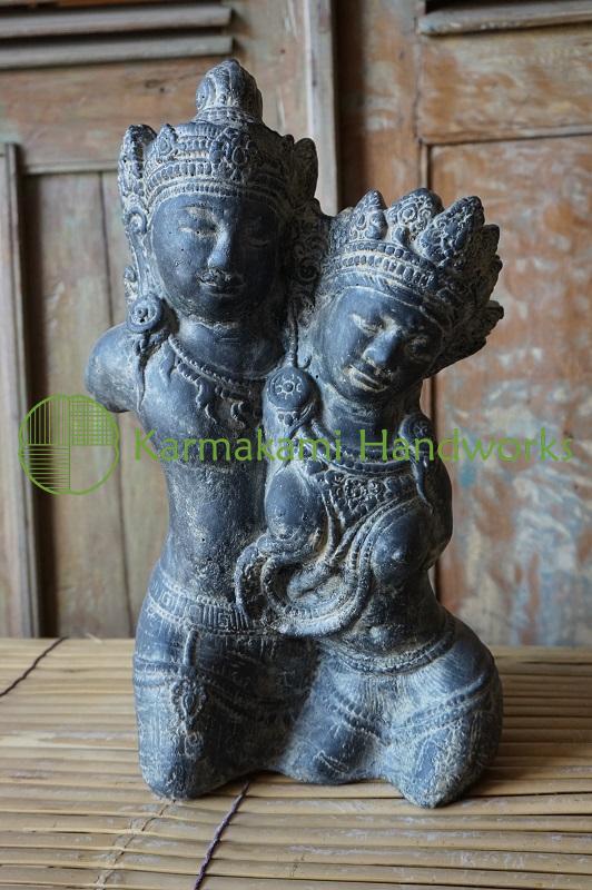 Rama & Shinta Torso – Steinguss – 43 cm
