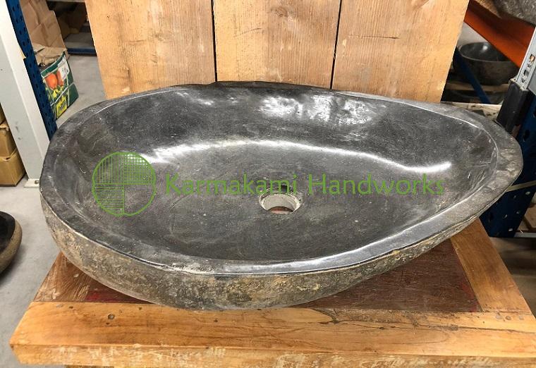 Waschbecken Steinguss – groß – Ø 50–65 cm