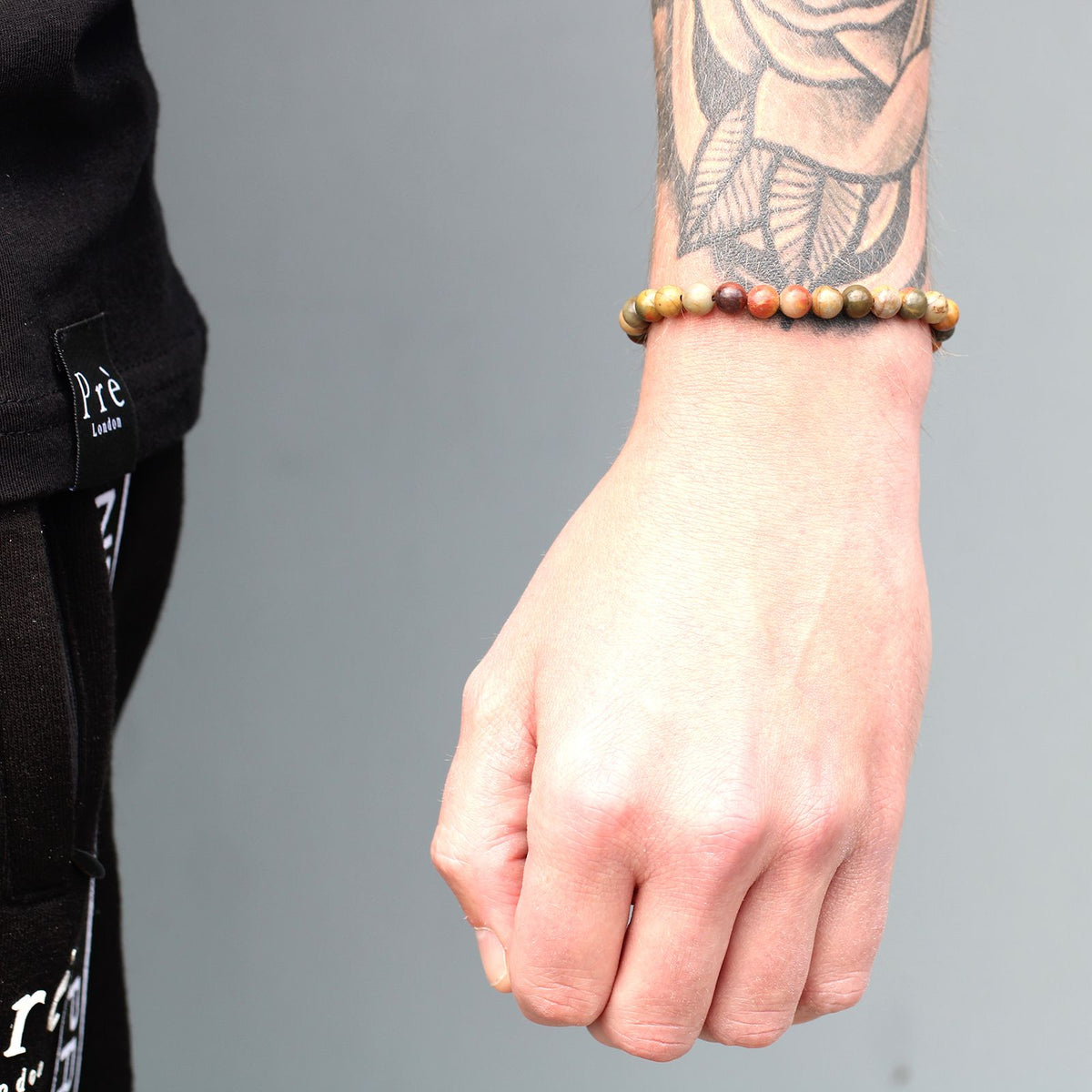 Armband – Edelstein Schnur vergoldet schwarz – Tigerauge