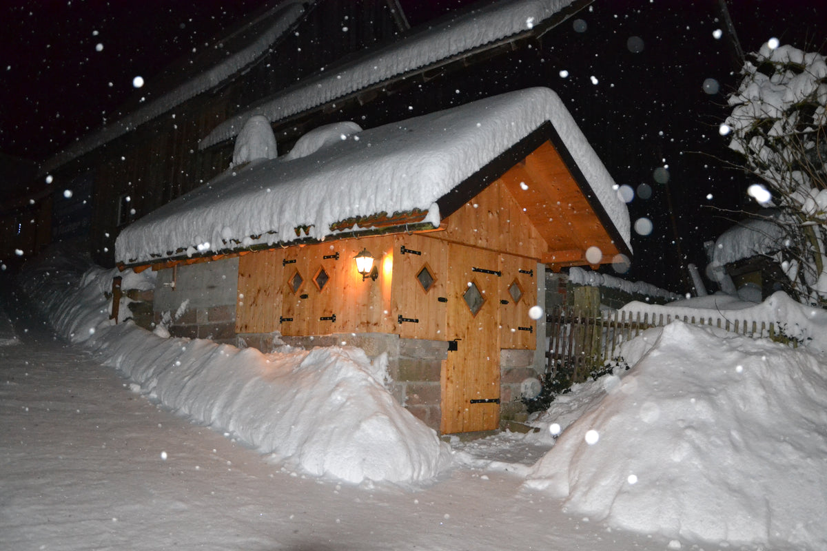 Das Backhaus im Winter