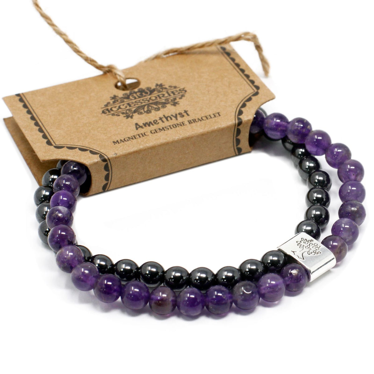 Armband – Magnet-Edelstein Amethyst