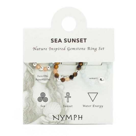 Ring-Set – Edelstein Nymph Spirit – Sea Sunset