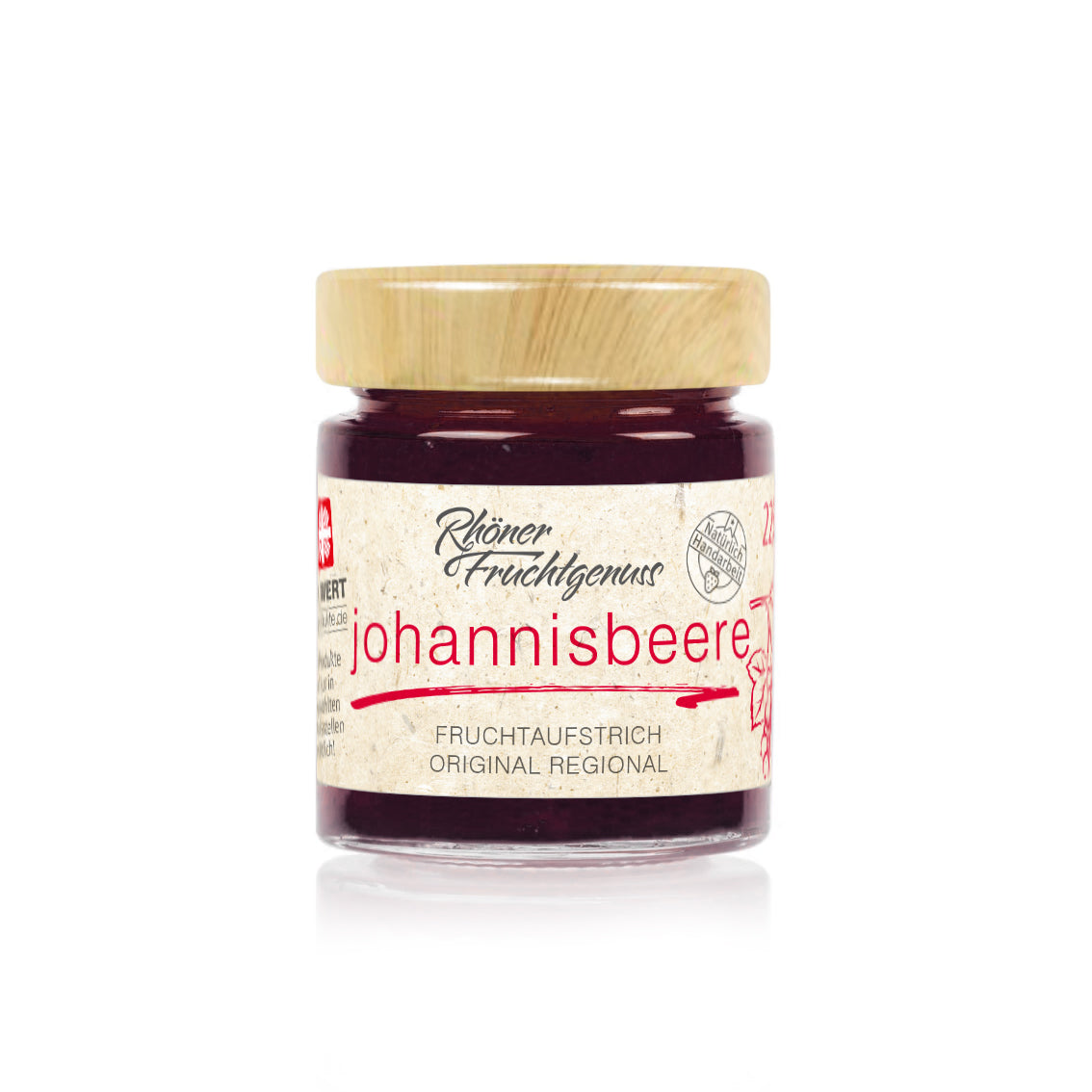 Fruchtaufstrich Johannisbeere 225 g – Rhöner Fruchtgenuss