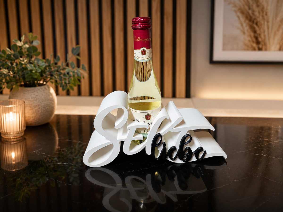Flaschenhalter Sekt Liebe – Ansicht
