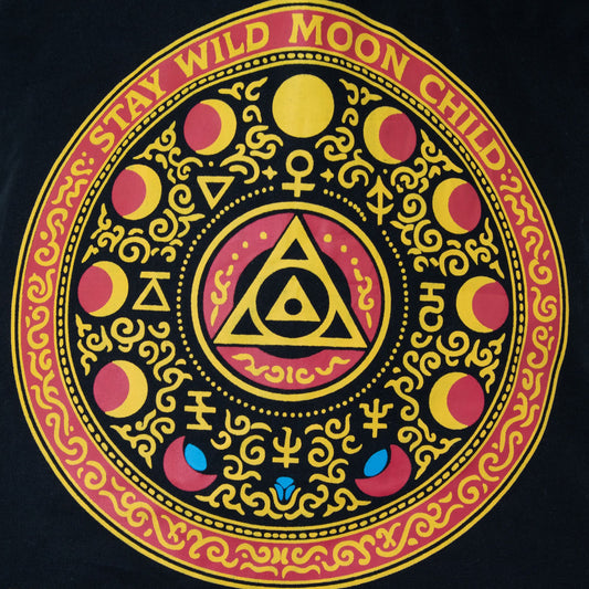 Einkaufstasche Baumwolle – Luna Alchemie – schwarz