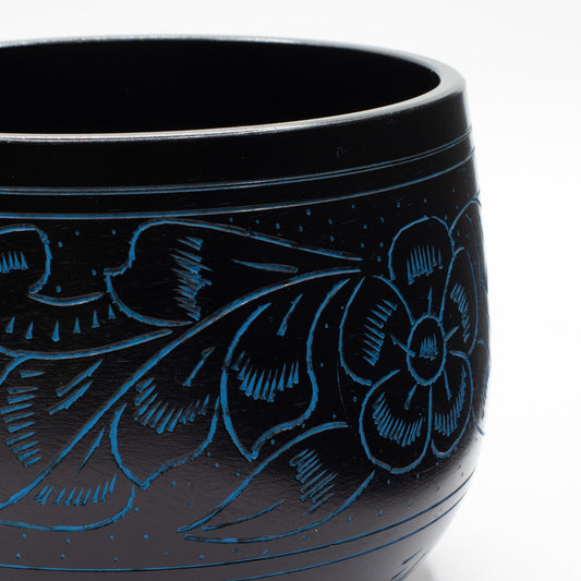 Klangschale – Pilz blau – 15 cm