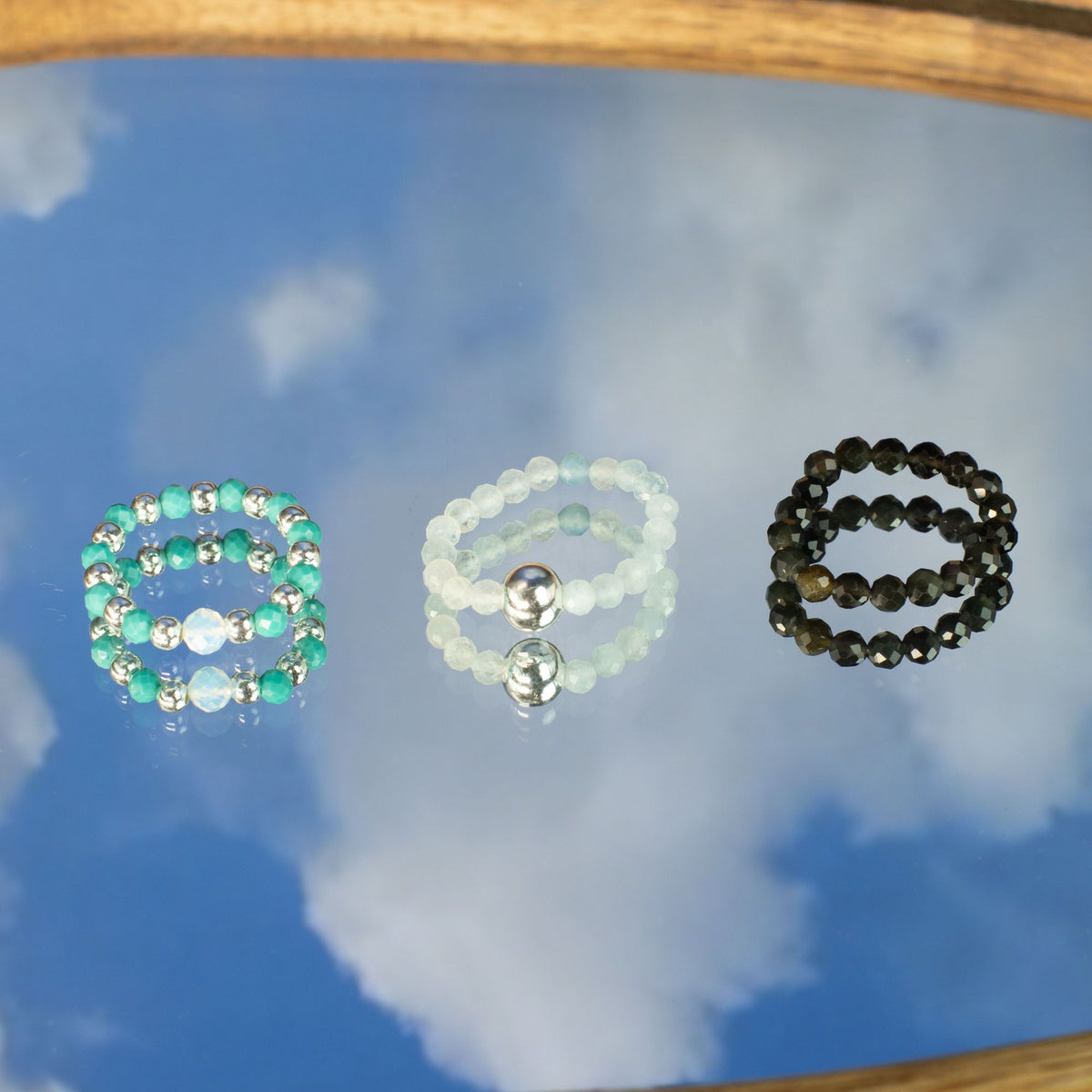 Ring-Set – Edelstein Nymph Spirit – Endless Ocean