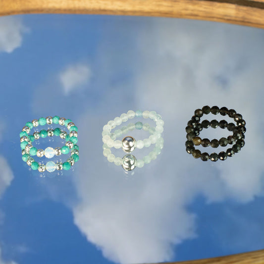 Ring-Set – Edelstein Nymph Spirit – Endless Ocean