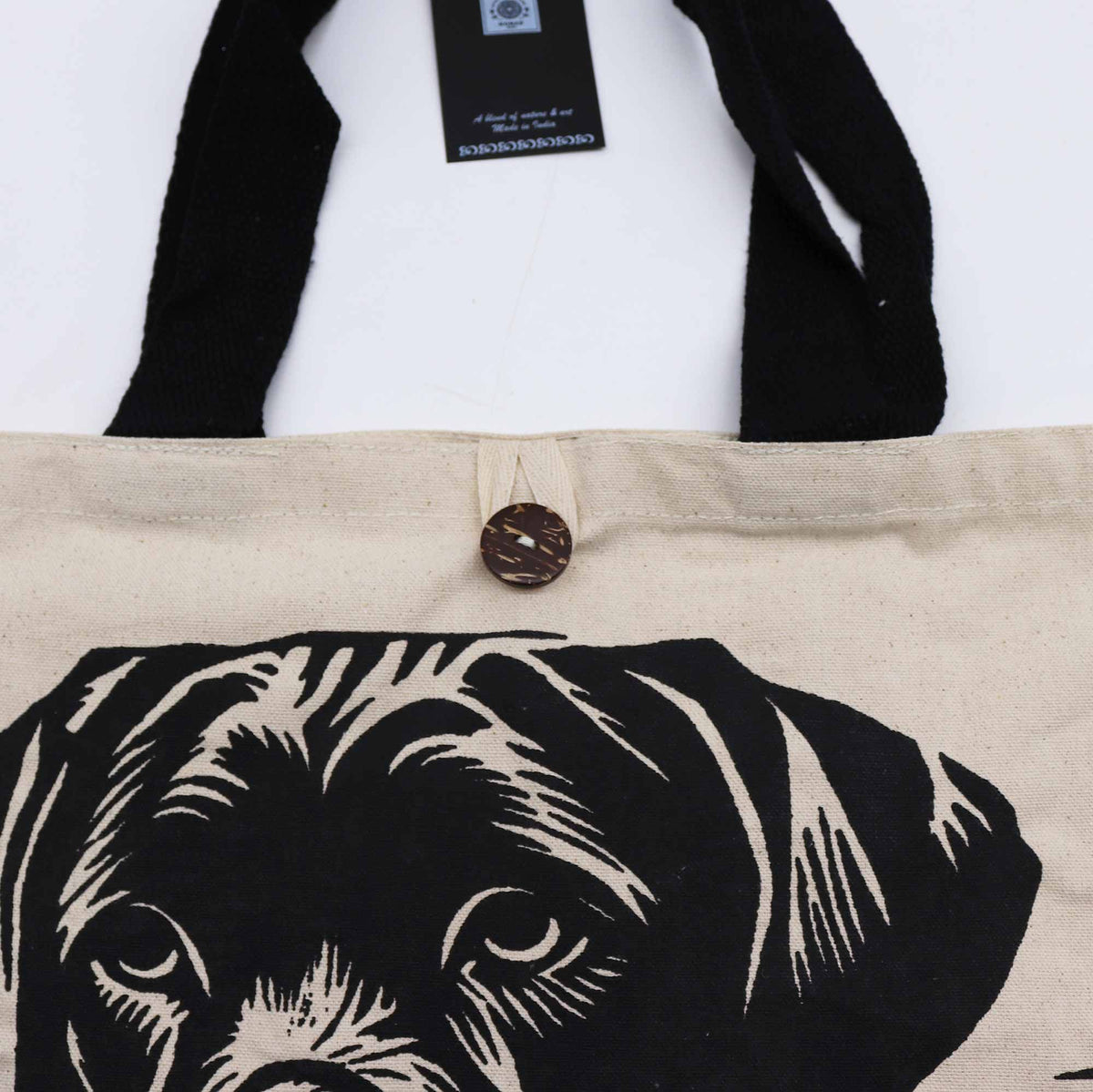 Einkaufstasche Baumwolle – It's a Dog's Life – weiß