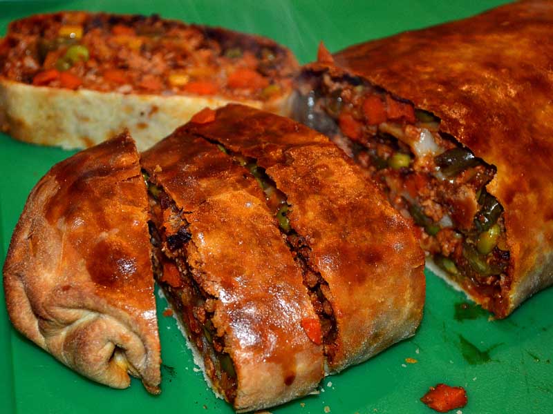 Hackfleisch-Strudel