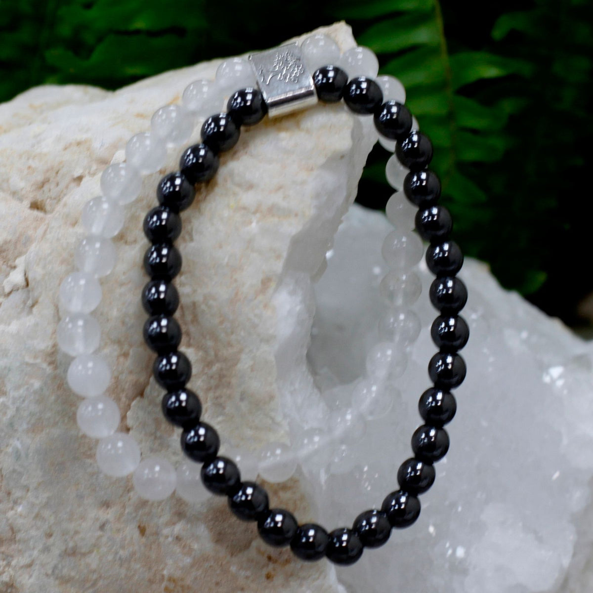Armband – Magnet-Edelstein Bergkristall