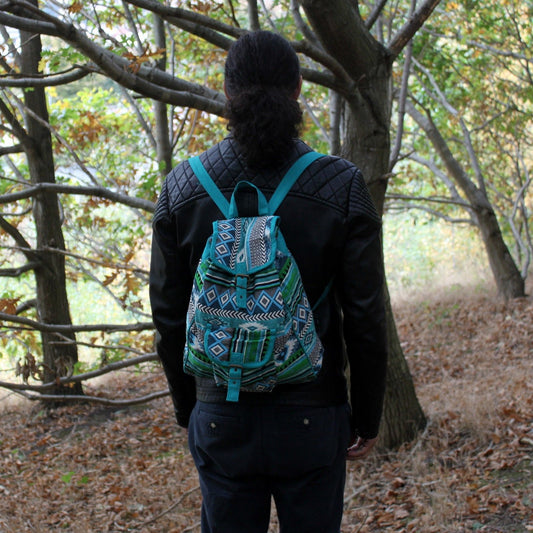 Rucksack – Jacquard – Petrol