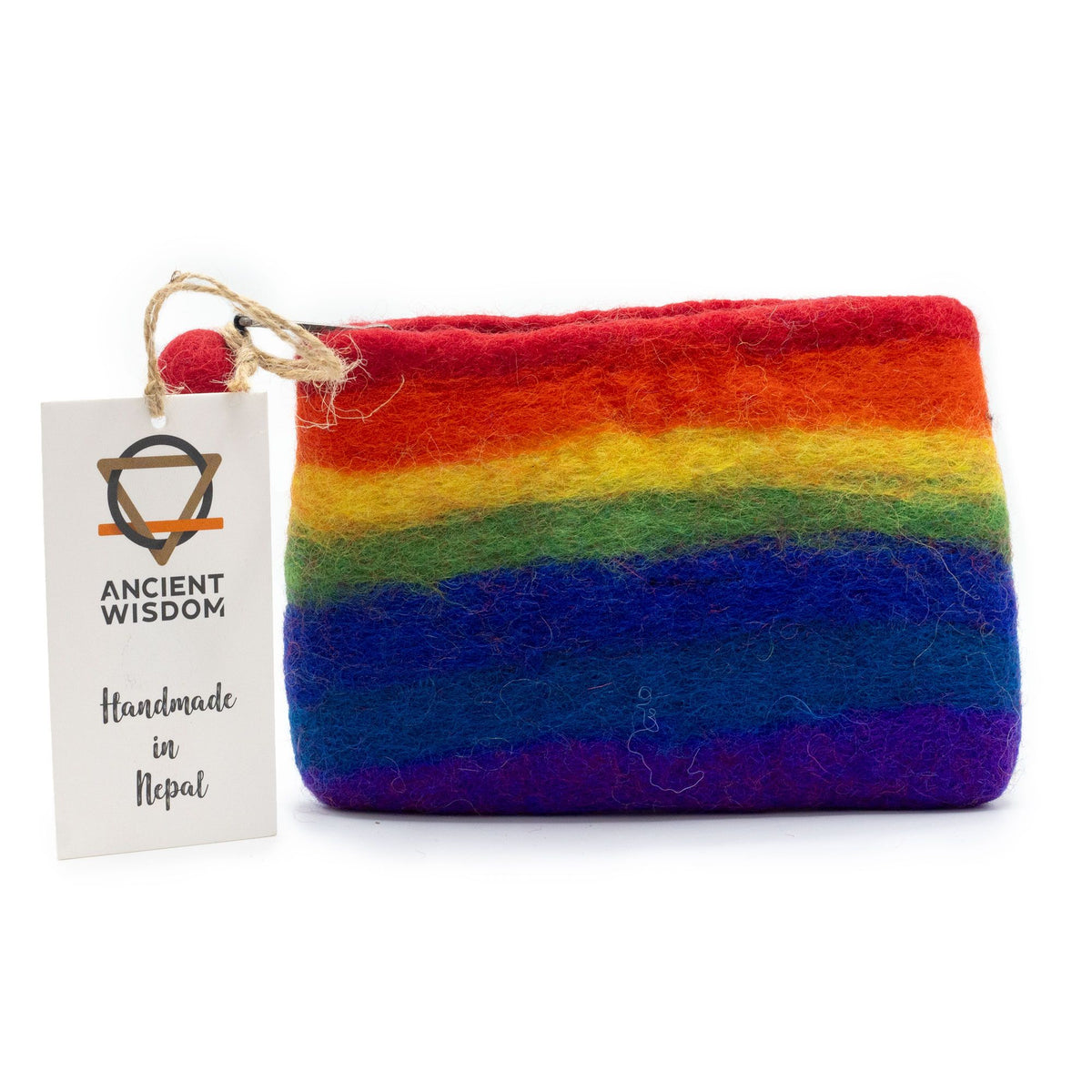 Filz-Reißverschlusstäschchen – Regenbogen – 3er-Set