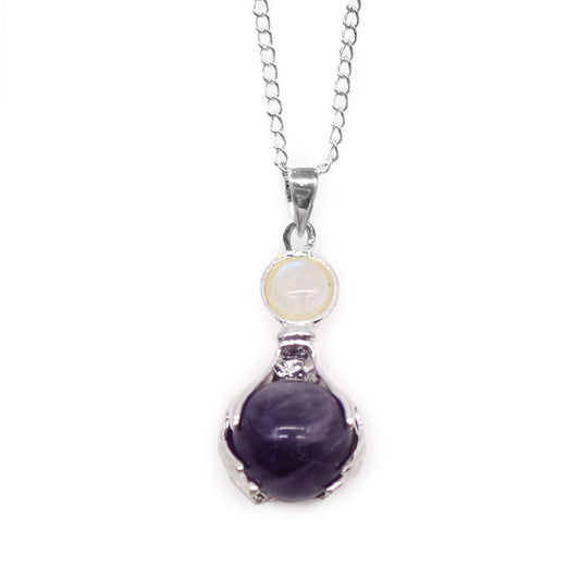 Anhänger – Edelstein Heilende Hände Amethyst