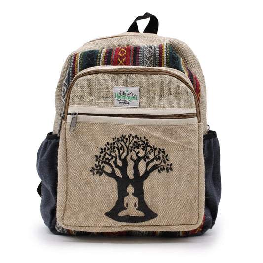 Hanf-Rucksack klein – Bodhi-Baum