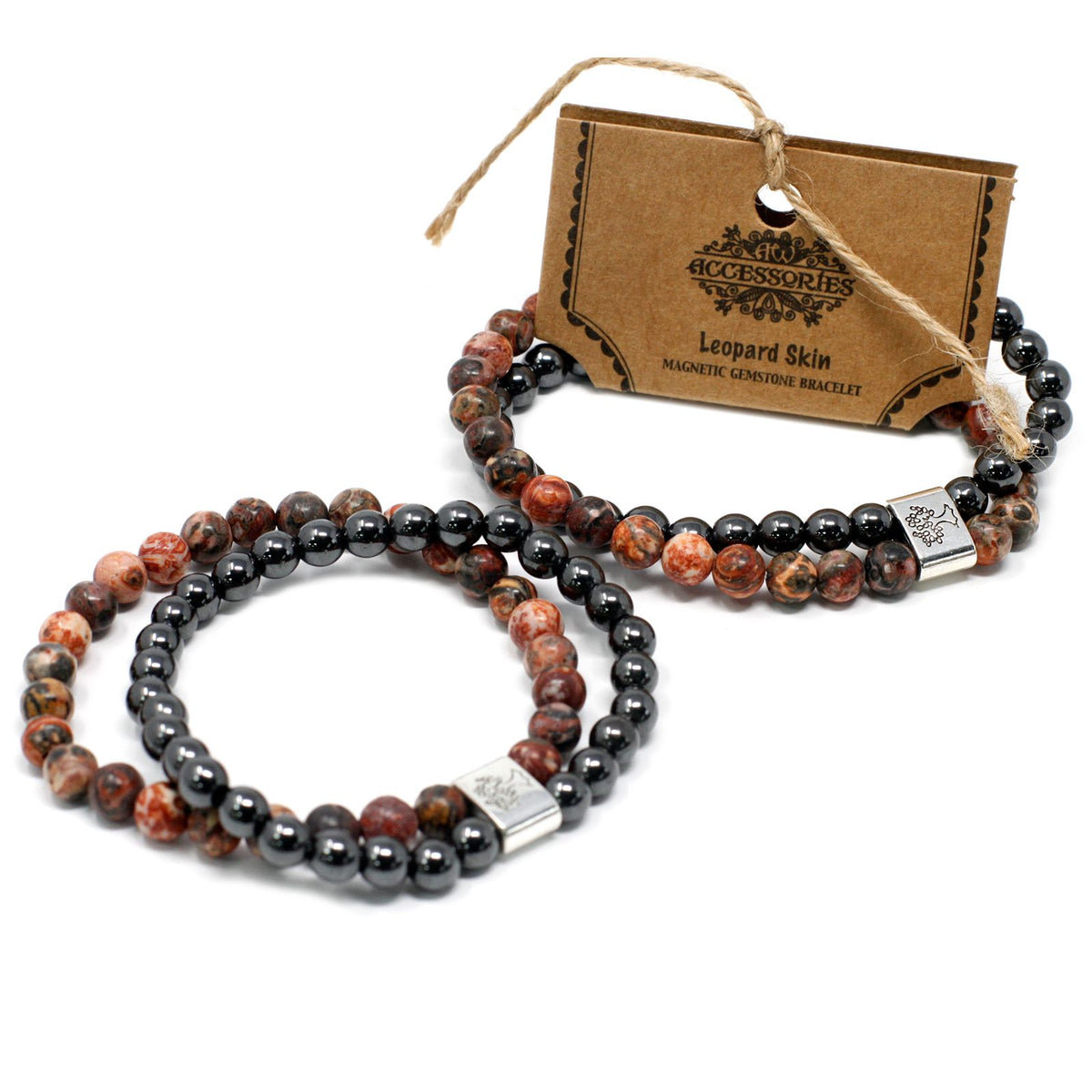 Armband – Magnet-Edelstein Leopardenfell-Jaspis