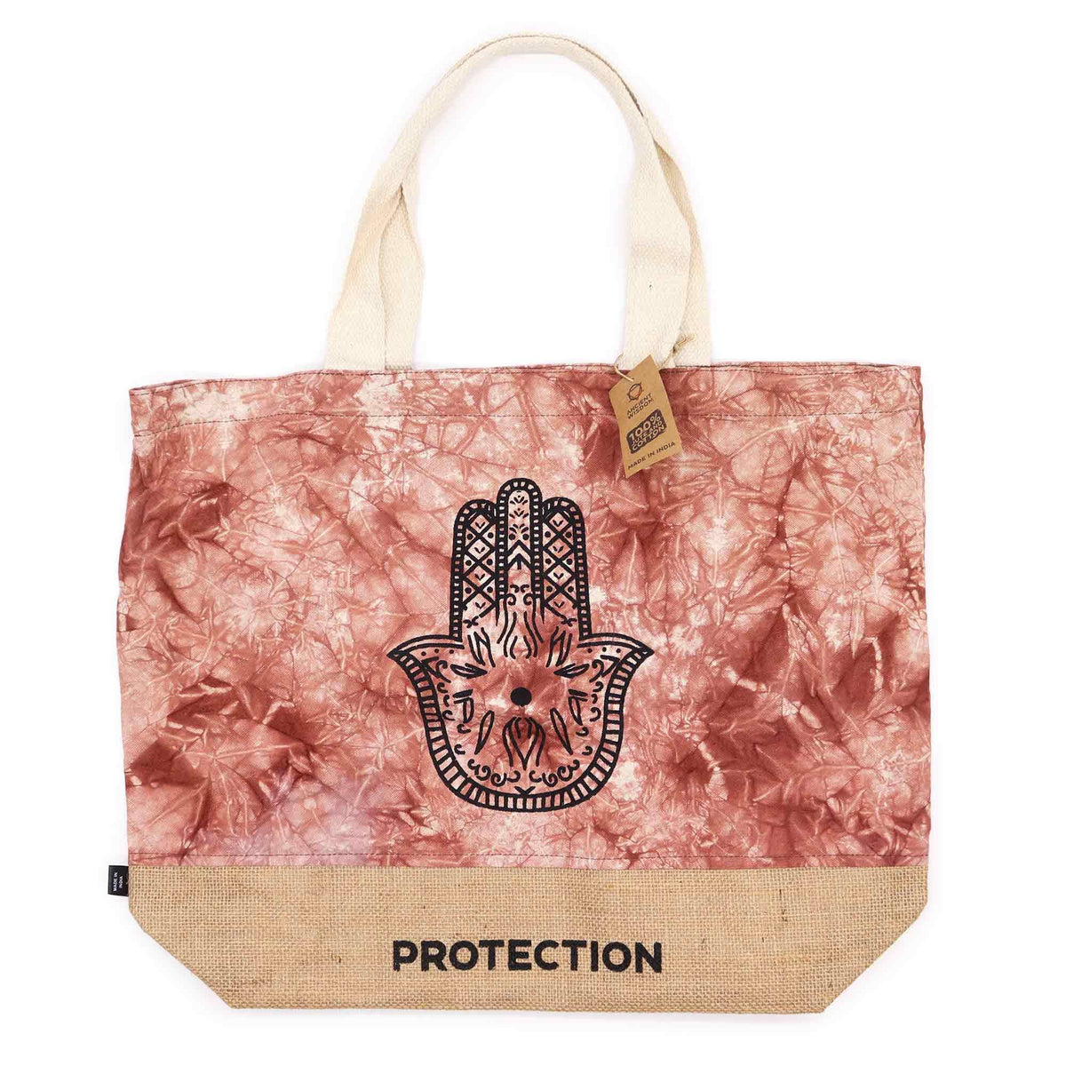Stonewash-Rucksack – Hamsa – terrakotta