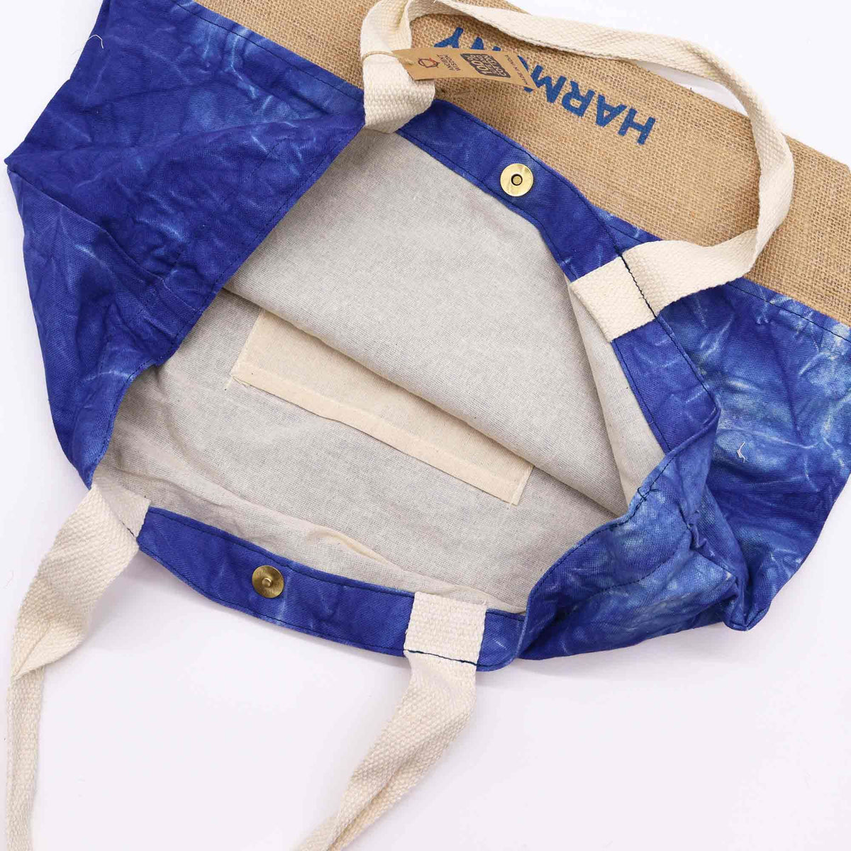 Stonewash-Rucksack – Mandala – blau