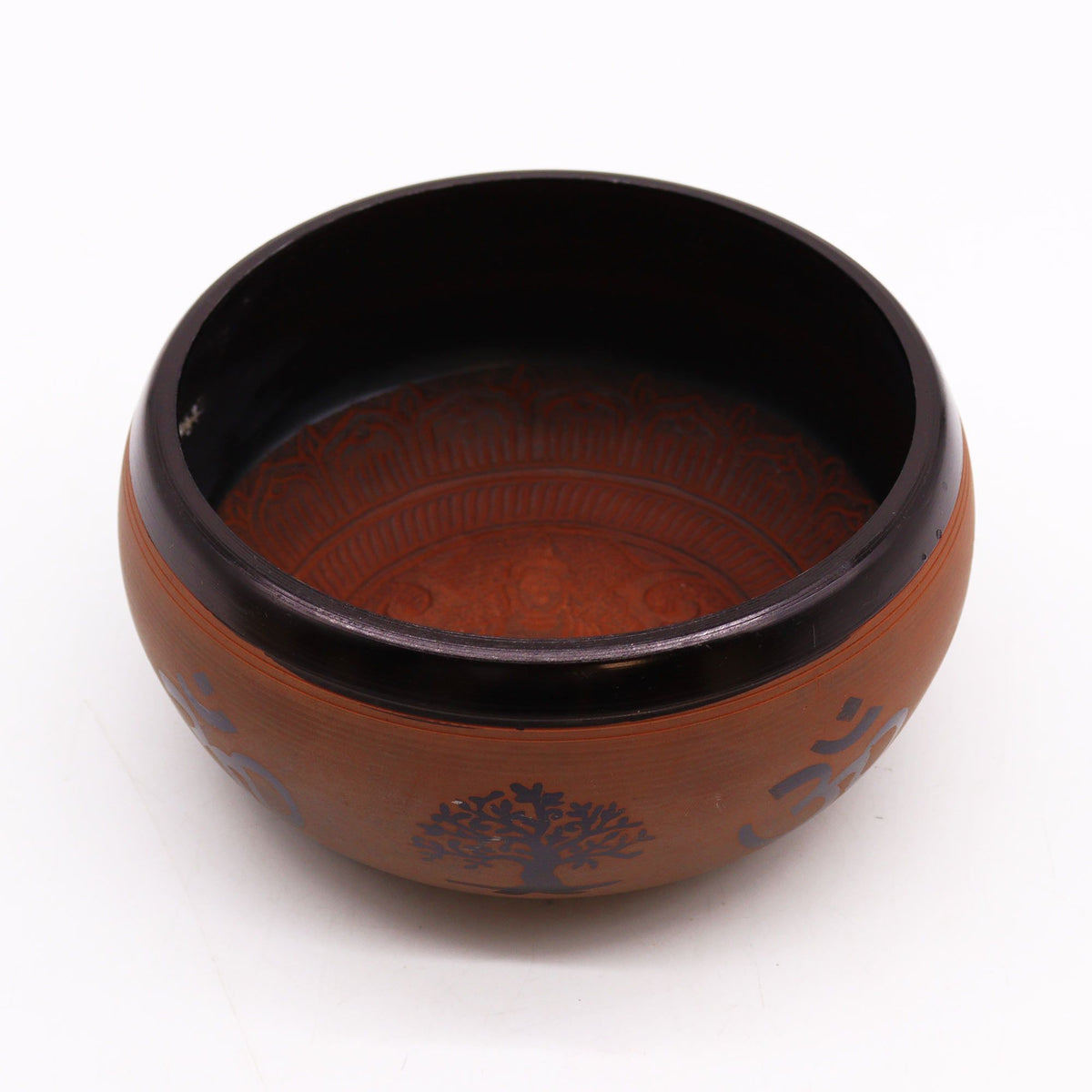 Klangschale – Erdpulver Om Buddha – 16 cm