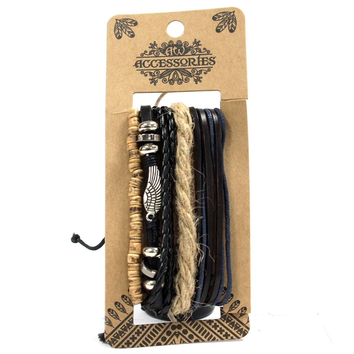 Armband-Set Herren – Metall & Leder – sortiert