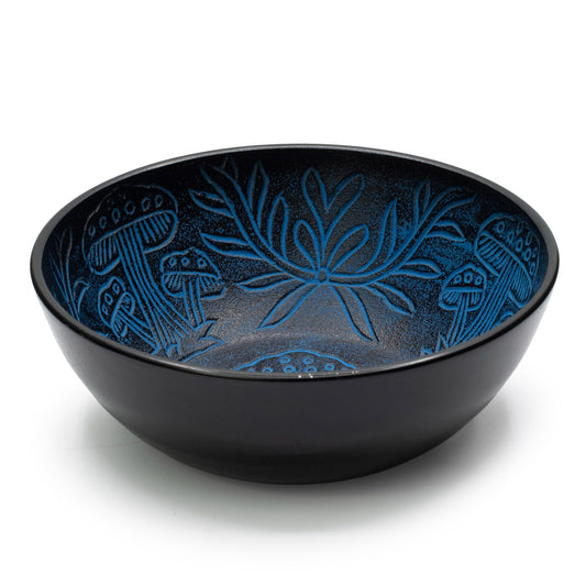 Klangschale – Pilz Aluminium blau – 20 cm