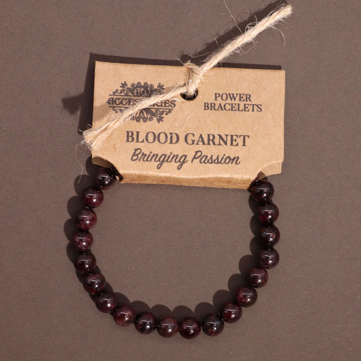 Armband – Kraft Granat
